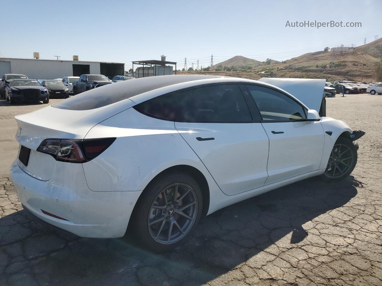 2021 Tesla Model 3  White vin: 5YJ3E1EA2MF060536