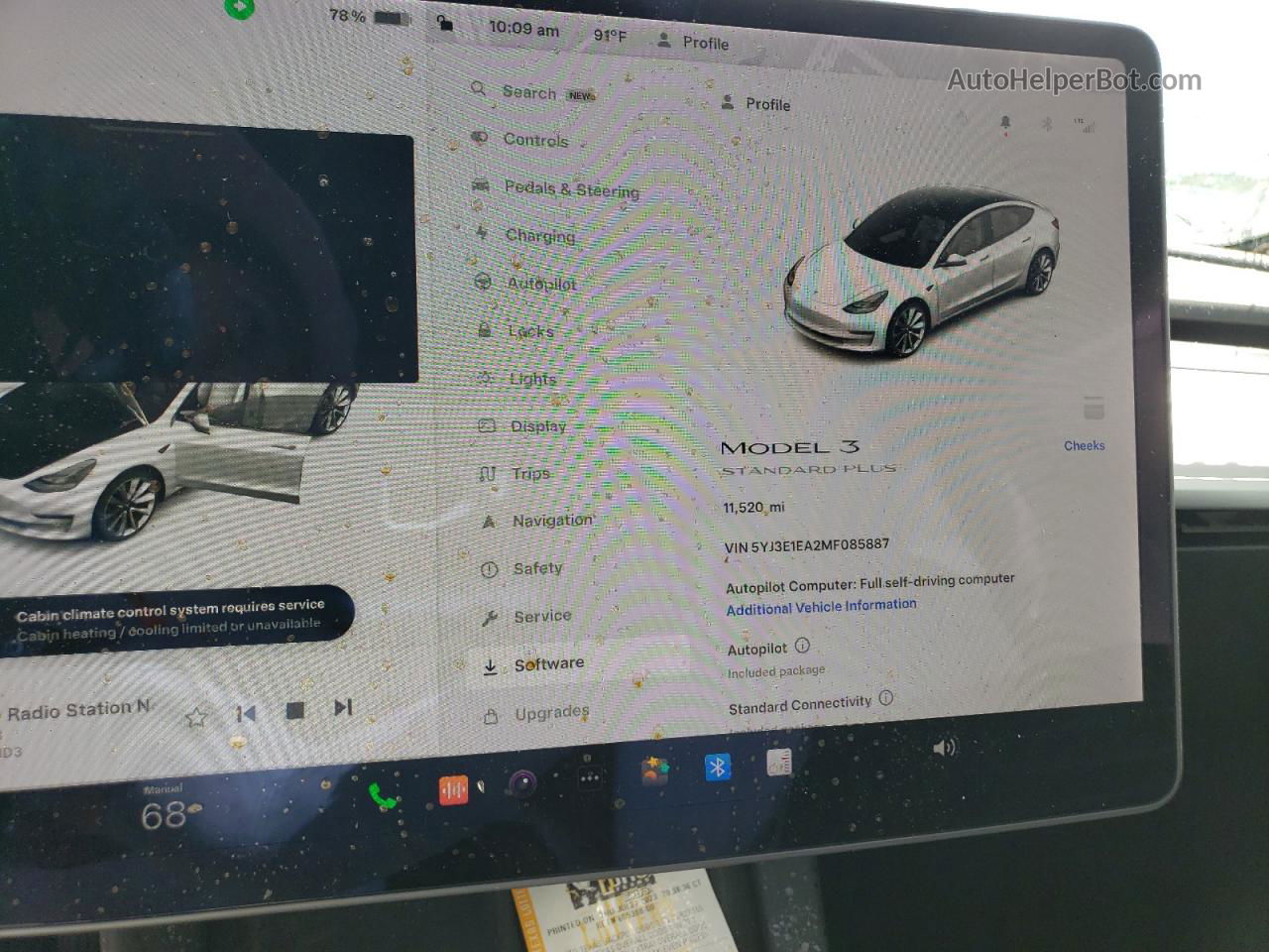 2021 Tesla Model 3  White vin: 5YJ3E1EA2MF085887