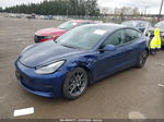 2021 Tesla Model 3 Standard Range Plus Rear-wheel Drive Blue vin: 5YJ3E1EA2MF091785