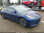 2021 Tesla Model 3 Standard Range Plus Rear-wheel Drive Blue vin: 5YJ3E1EA2MF091785