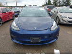 2021 Tesla Model 3 Standard Range Plus Rear-wheel Drive Blue vin: 5YJ3E1EA2MF091785