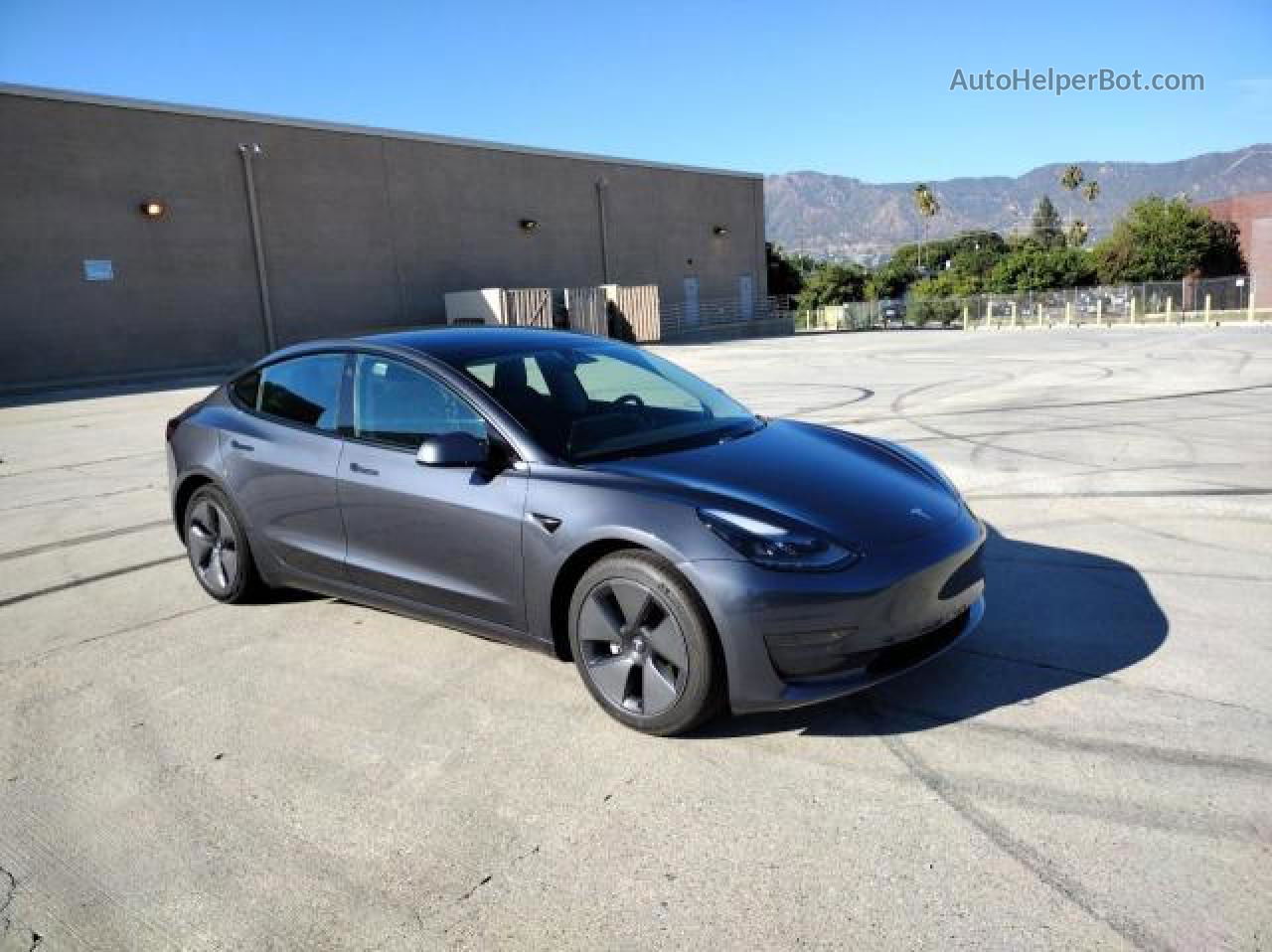 2021 Tesla Model 3  Gray vin: 5YJ3E1EA2MF092287