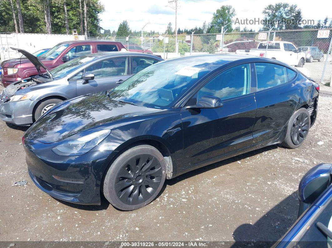 2021 Tesla Model 3 Standard Range Plus Rear-wheel Drive Black vin: 5YJ3E1EA2MF092726