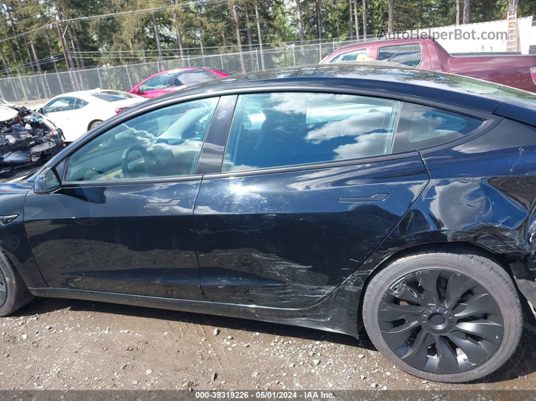 2021 Tesla Model 3 Standard Range Plus Rear-wheel Drive Black vin: 5YJ3E1EA2MF092726