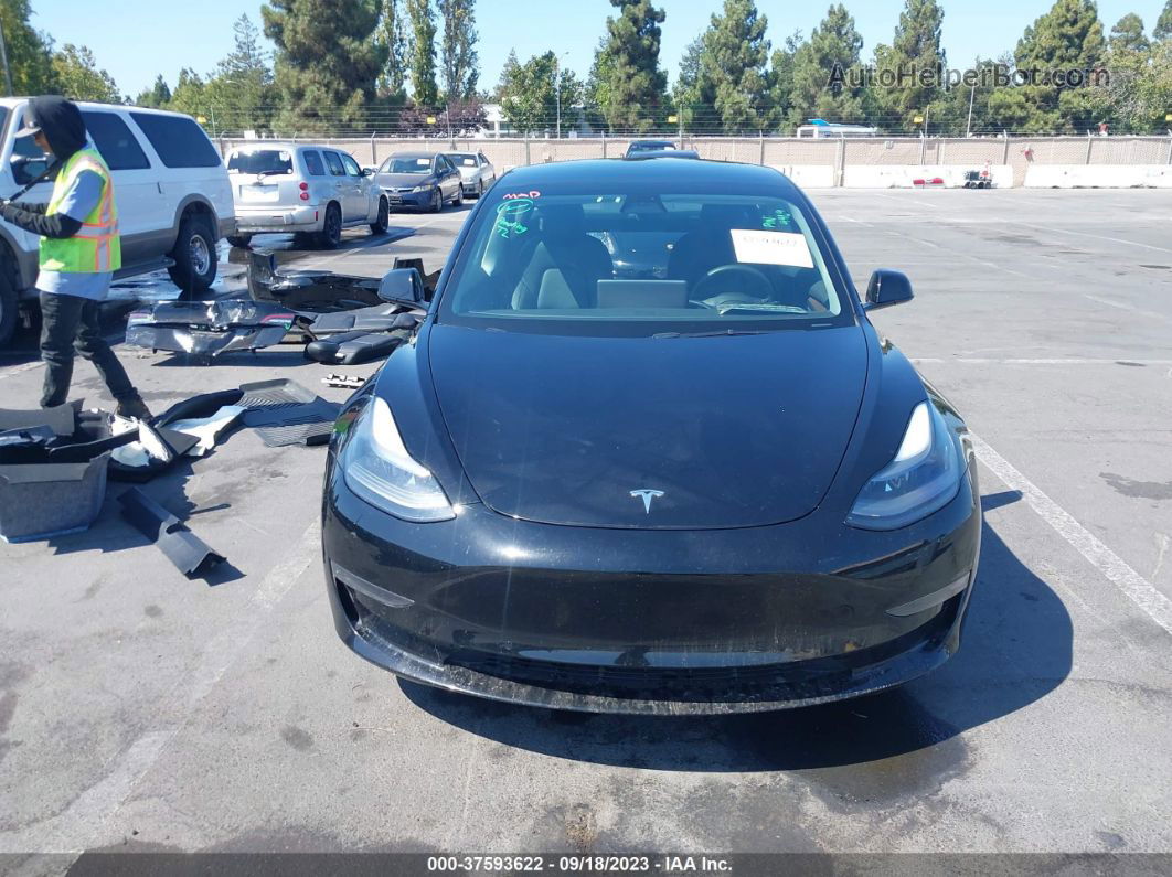 2021 Tesla Model 3 Standard Range Plus Rear-wheel Drive Black vin: 5YJ3E1EA2MF093861