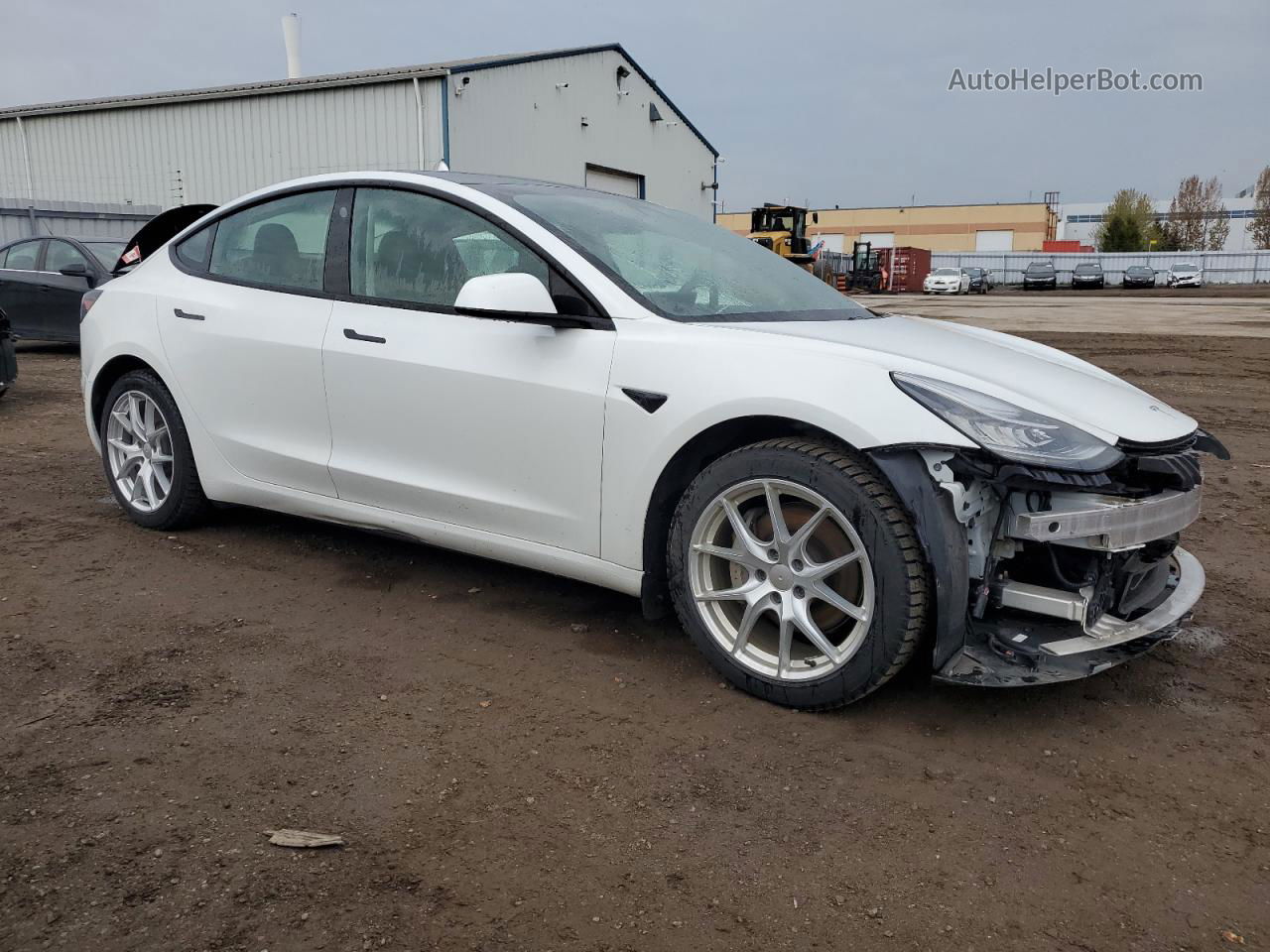 2021 Tesla Model 3  White vin: 5YJ3E1EA2MF852508