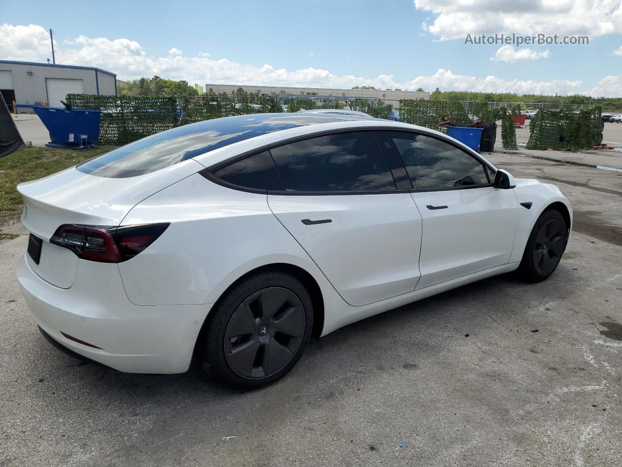 2021 Tesla Model 3  Белый vin: 5YJ3E1EA2MF920239