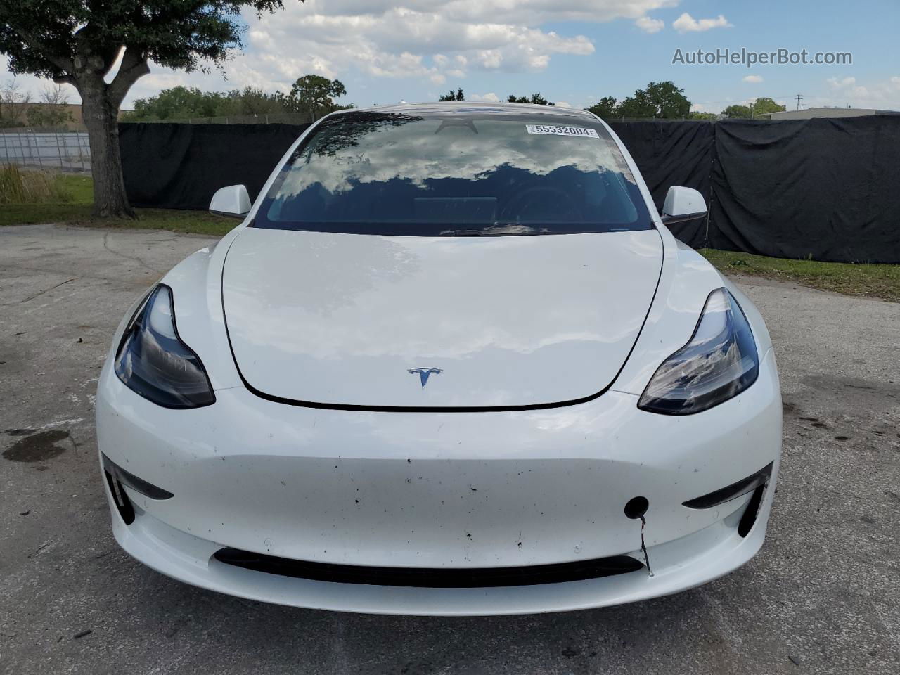 2021 Tesla Model 3  White vin: 5YJ3E1EA2MF920239