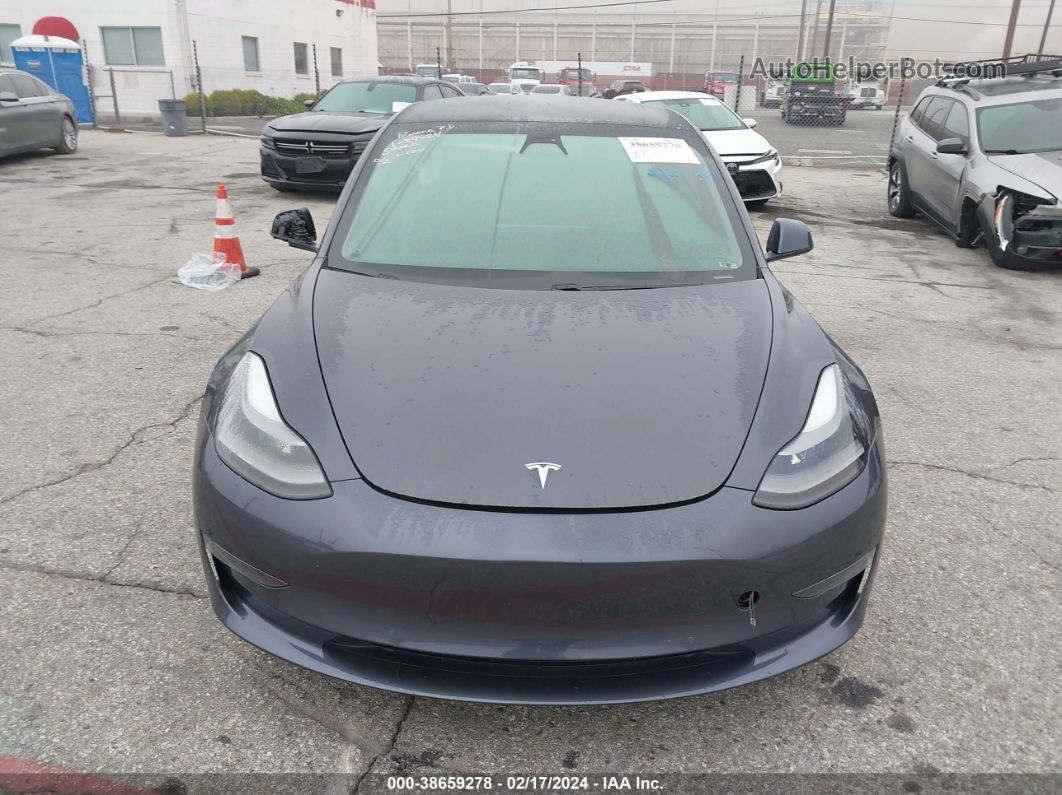 2021 Tesla Model 3 Standard Range Plus Rear-wheel Drive Gray vin: 5YJ3E1EA2MF941284