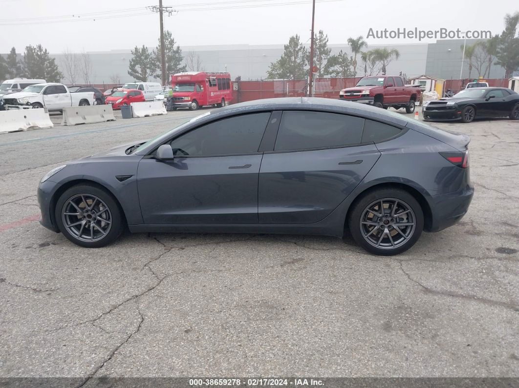 2021 Tesla Model 3 Standard Range Plus Rear-wheel Drive Gray vin: 5YJ3E1EA2MF941284