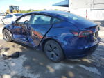 2022 Tesla Model 3  Blue vin: 5YJ3E1EA2NF188700