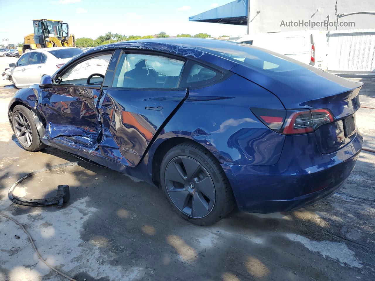 2022 Tesla Model 3  Blue vin: 5YJ3E1EA2NF188700