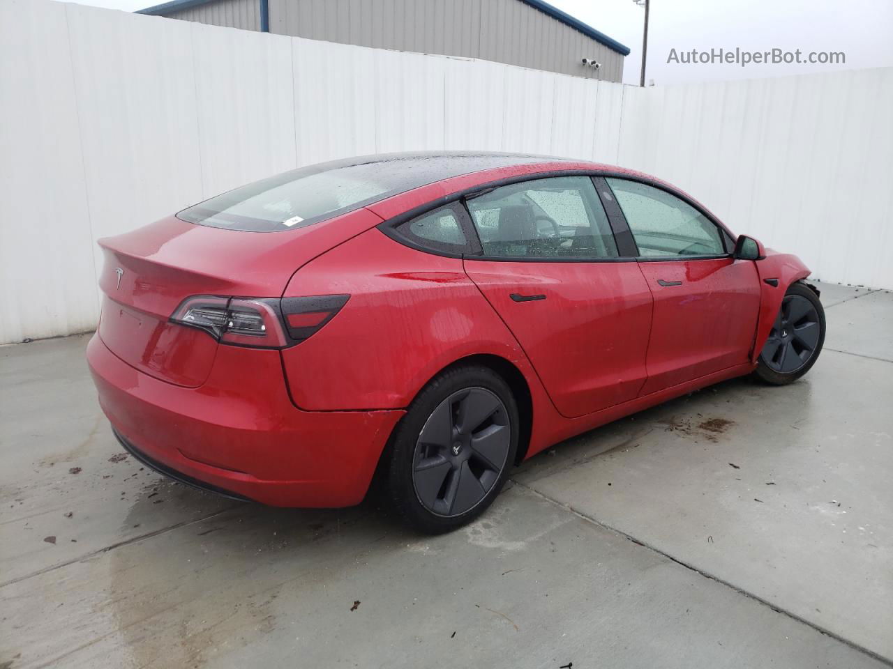 2022 Tesla Model 3  Красный vin: 5YJ3E1EA2NF191287