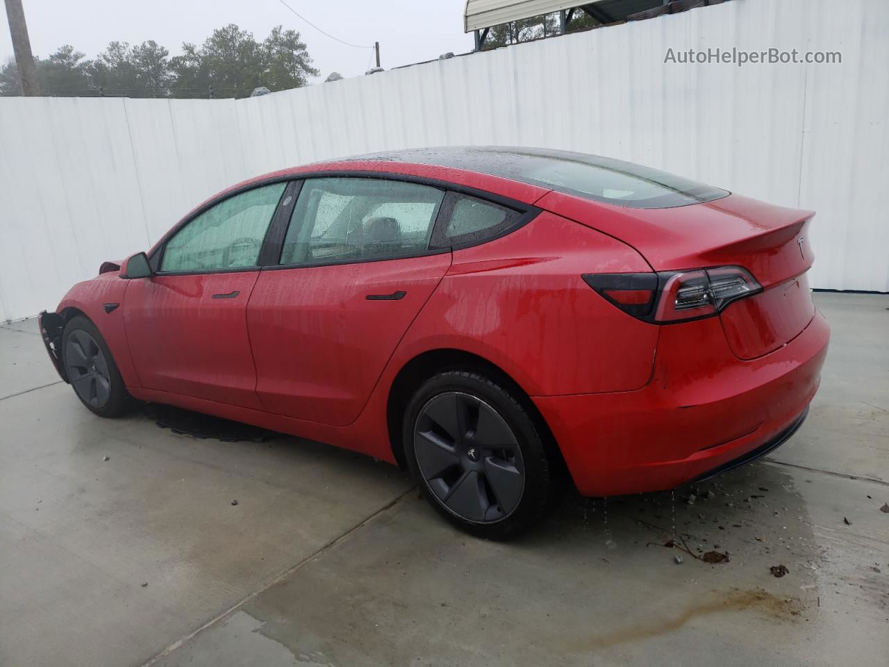 2022 Tesla Model 3  Red vin: 5YJ3E1EA2NF191287