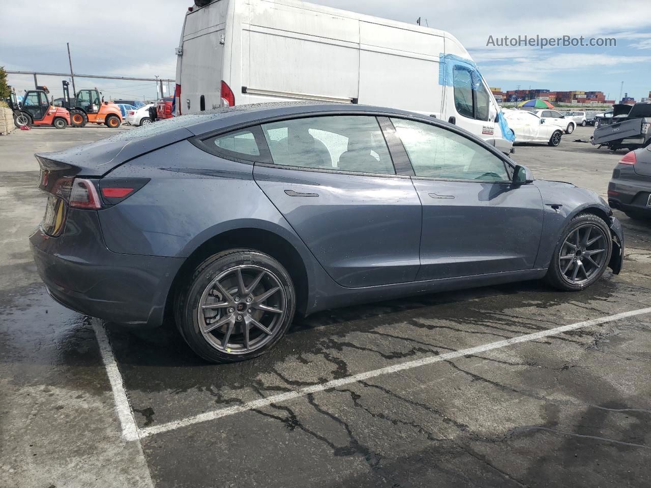 2022 Tesla Model 3  Gray vin: 5YJ3E1EA2NF286190