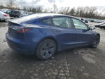 2022 Tesla Model 3  Синий vin: 5YJ3E1EA2NF287095