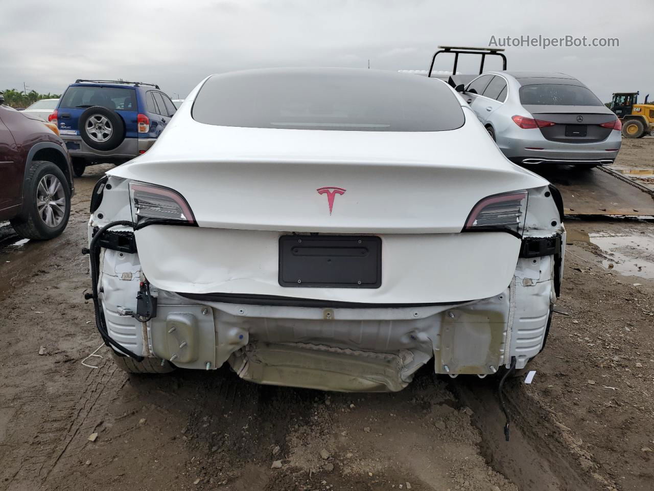 2022 Tesla Model 3  White vin: 5YJ3E1EA2NF326753