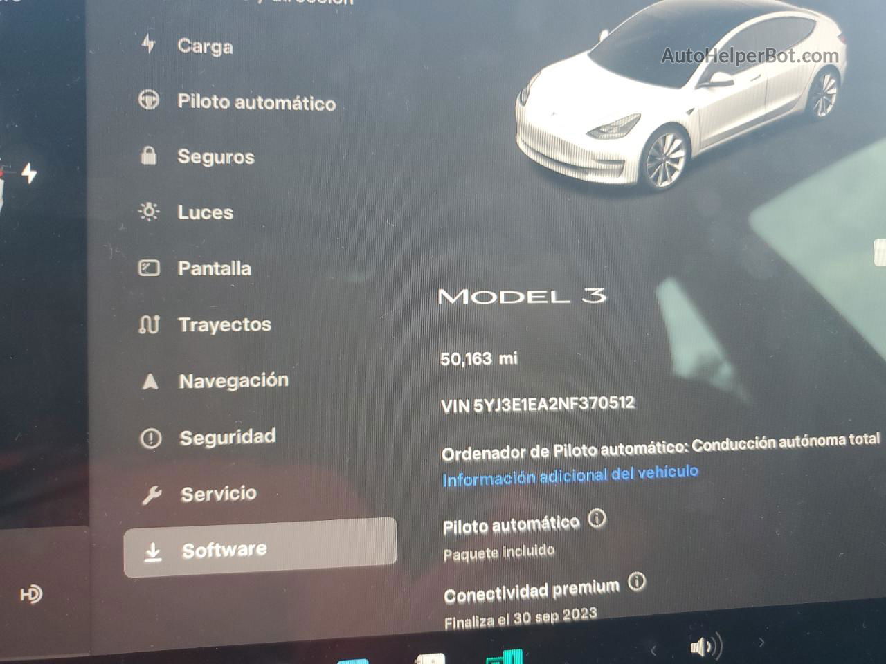 2022 Tesla Model 3  Белый vin: 5YJ3E1EA2NF370512