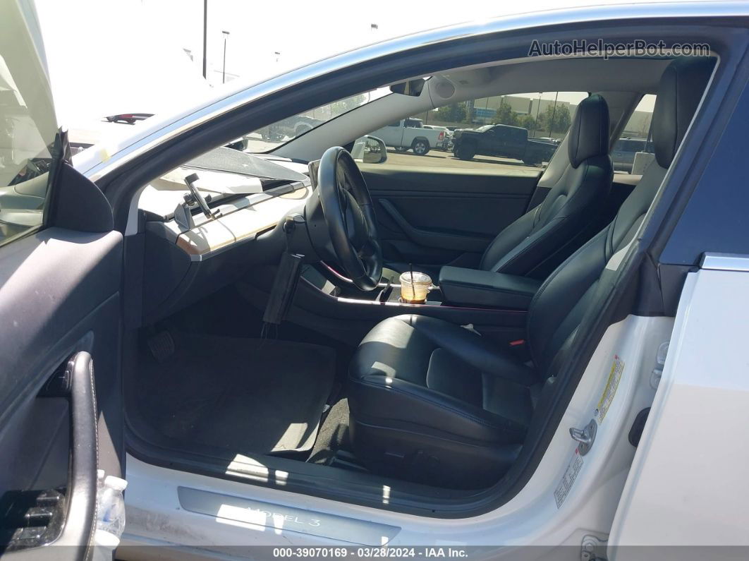 2018 Tesla Model 3 Long Range/mid Range White vin: 5YJ3E1EA3JF019716