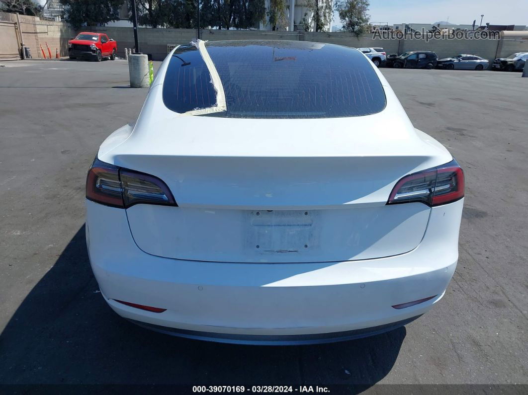 2018 Tesla Model 3 Long Range/mid Range White vin: 5YJ3E1EA3JF019716