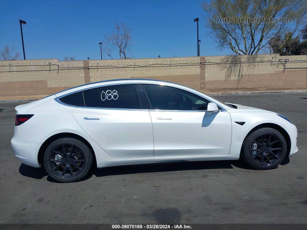 2018 Tesla Model 3 Long Range/mid Range White vin: 5YJ3E1EA3JF019716