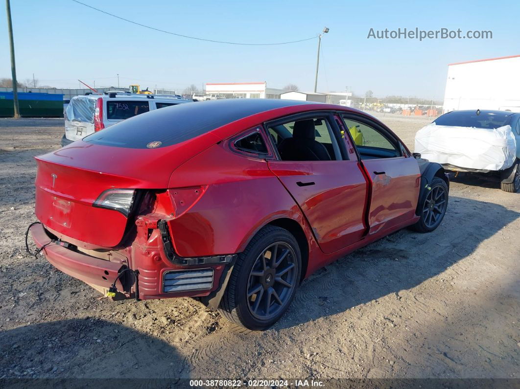 2018 Tesla Model 3 Long Range/mid Range Red vin: 5YJ3E1EA3JF025953