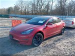2018 Tesla Model 3 Long Range/mid Range Red vin: 5YJ3E1EA3JF025953