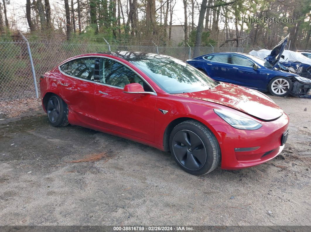 2018 Tesla Model 3   Red vin: 5YJ3E1EA3JF030747