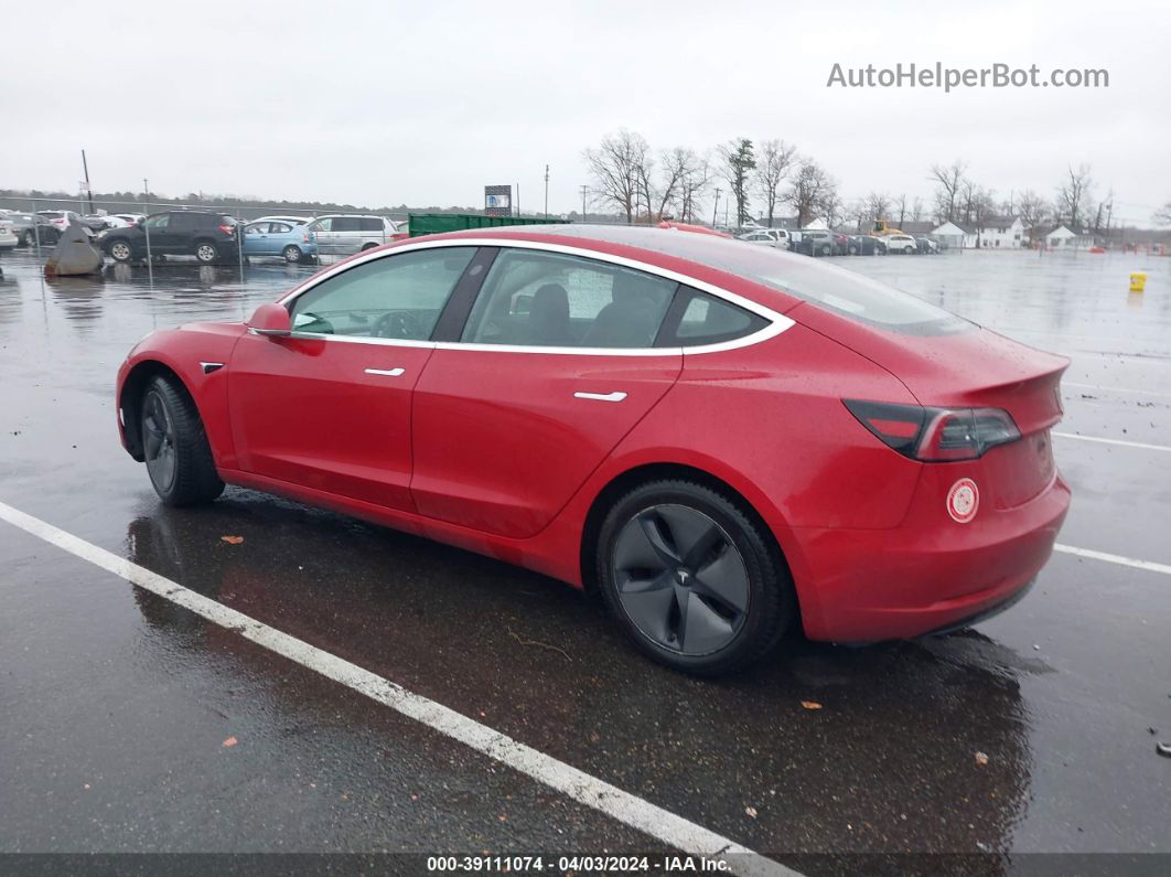 2018 Tesla Model 3   Красный vin: 5YJ3E1EA3JF042266