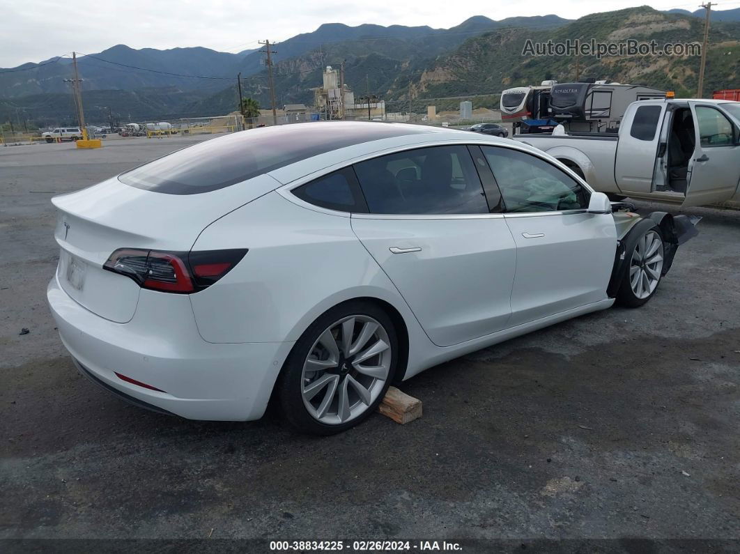 2018 Tesla Model 3 Long Range/mid Range White vin: 5YJ3E1EA3JF047516