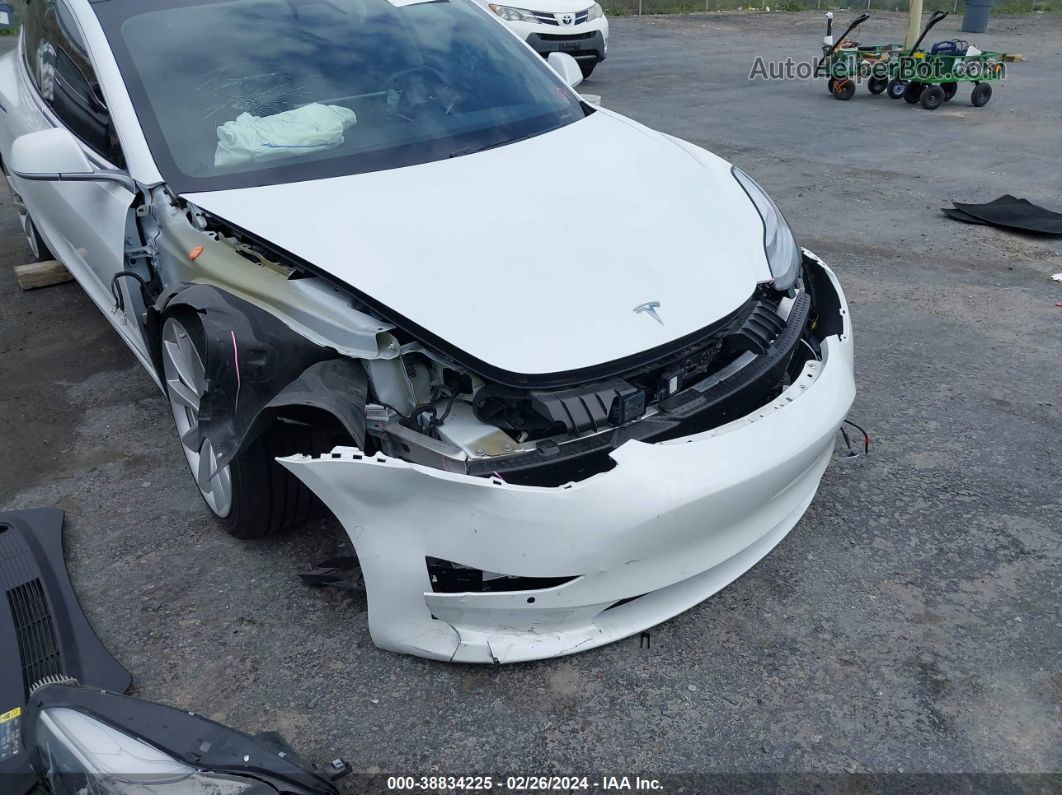 2018 Tesla Model 3 Long Range/mid Range White vin: 5YJ3E1EA3JF047516