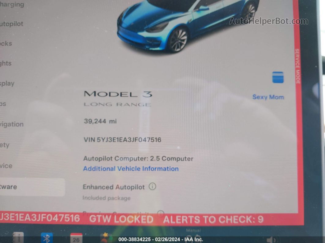 2018 Tesla Model 3 Long Range/mid Range Белый vin: 5YJ3E1EA3JF047516