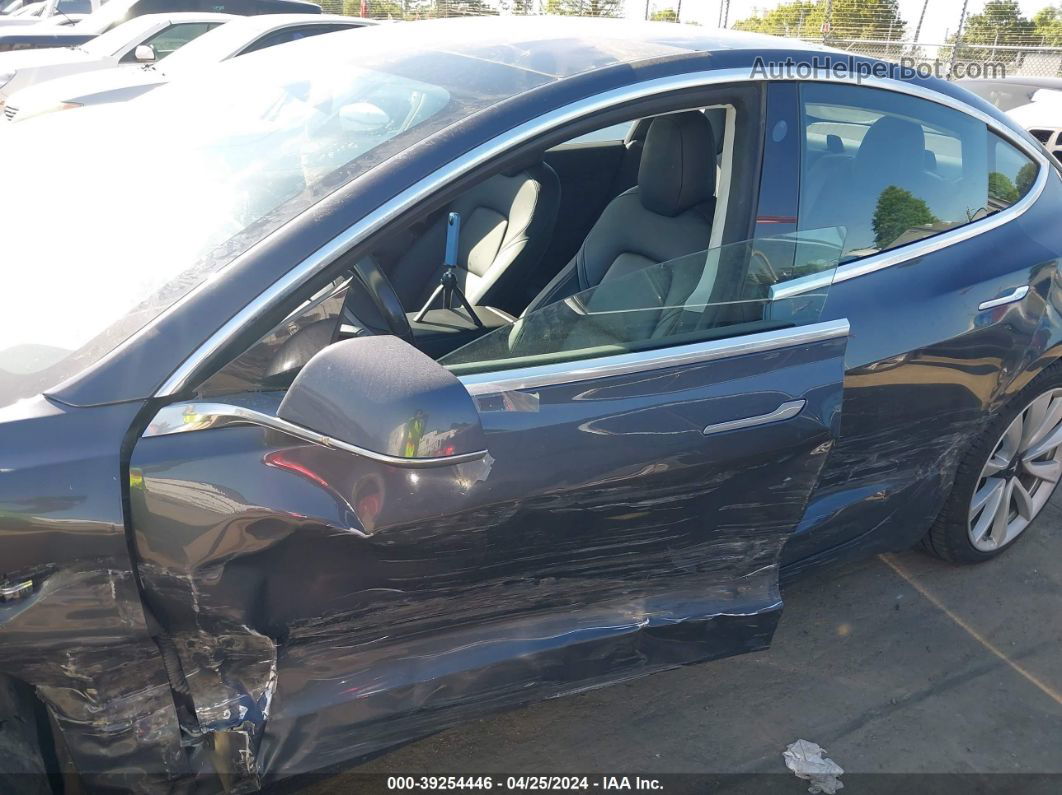 2018 Tesla Model 3 Long Range/mid Range Gray vin: 5YJ3E1EA3JF052764