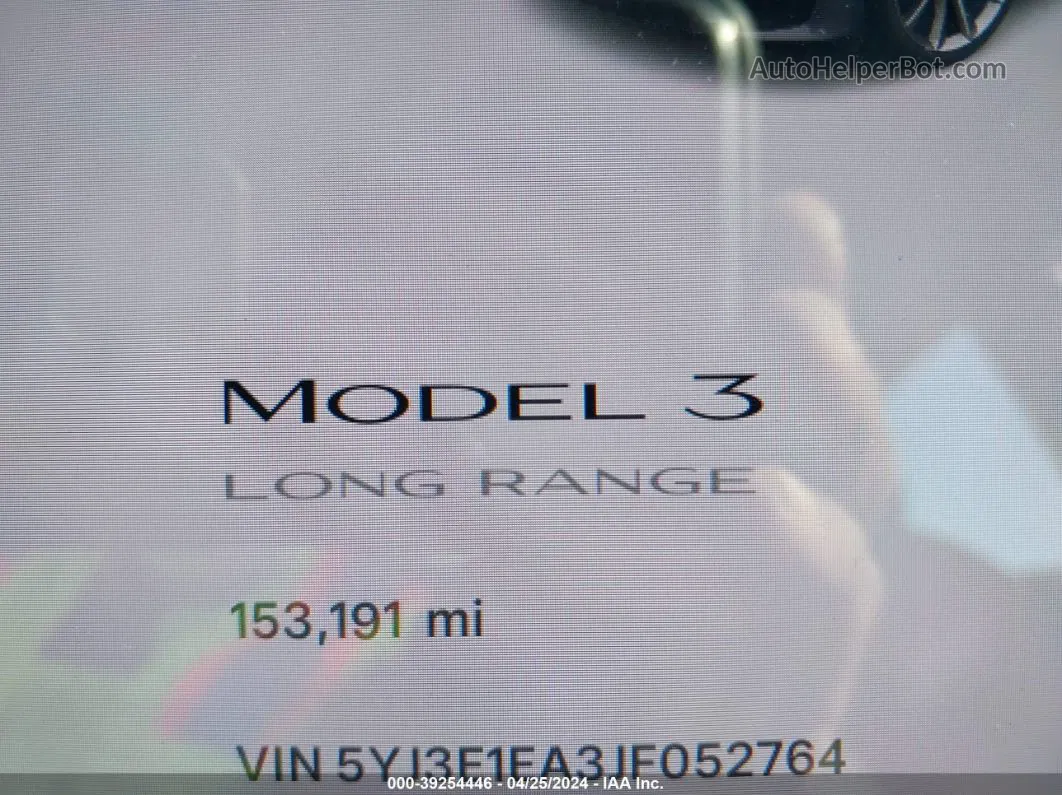 2018 Tesla Model 3 Long Range/mid Range Серый vin: 5YJ3E1EA3JF052764