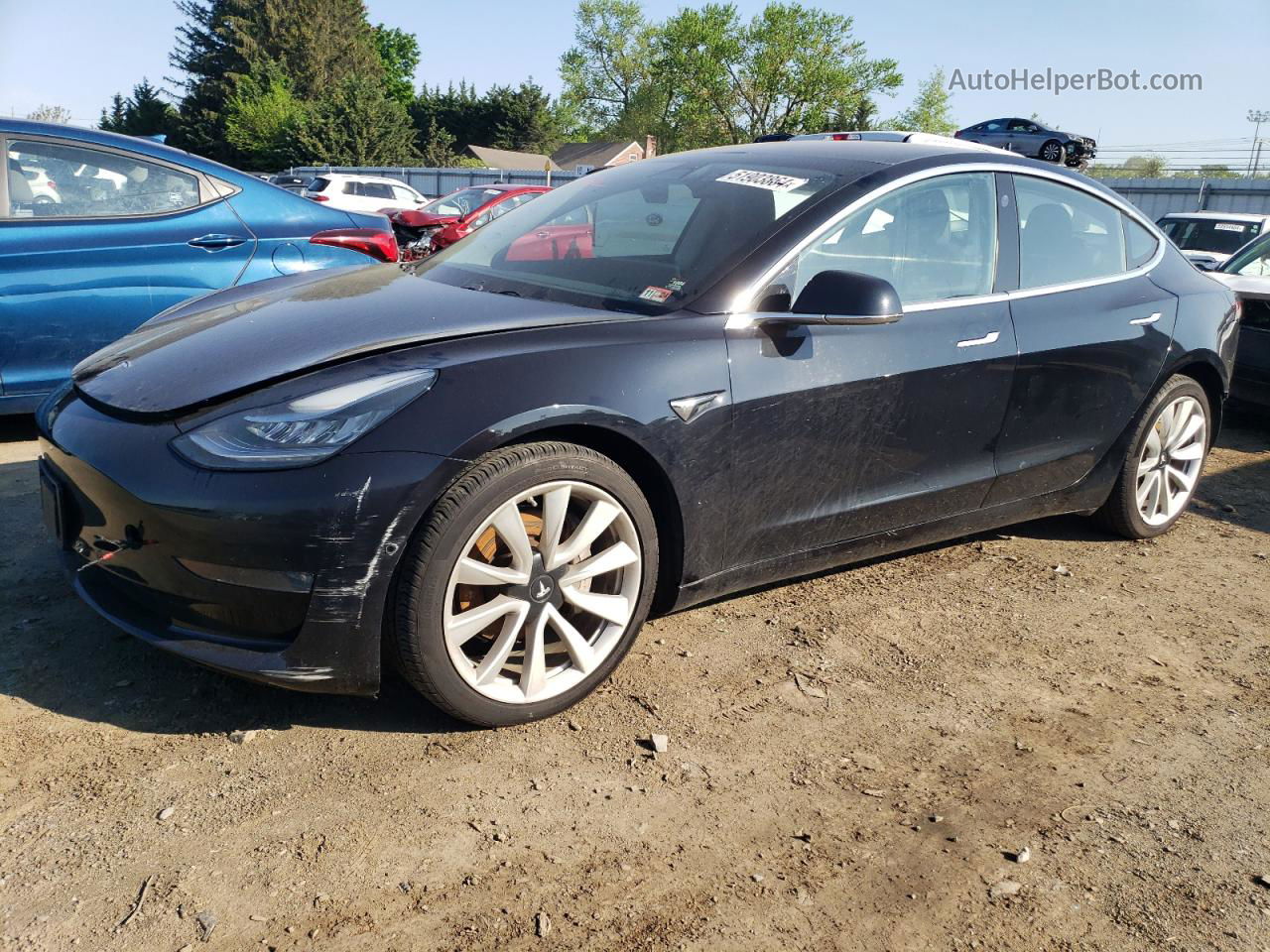 2018 Tesla Model 3  Black vin: 5YJ3E1EA3JF078362