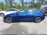 2018 Tesla Model 3 Long Range/mid Range Blue vin: 5YJ3E1EA3JF154274