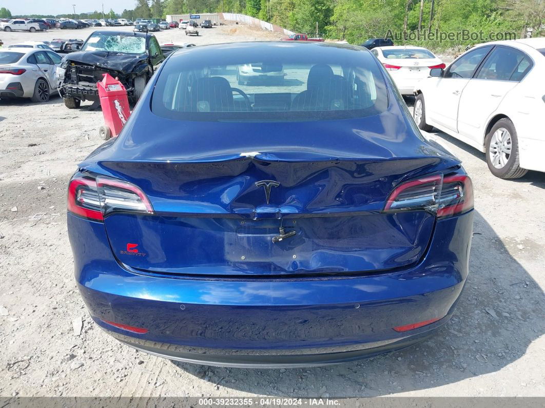 2018 Tesla Model 3 Long Range/mid Range Blue vin: 5YJ3E1EA3JF154274