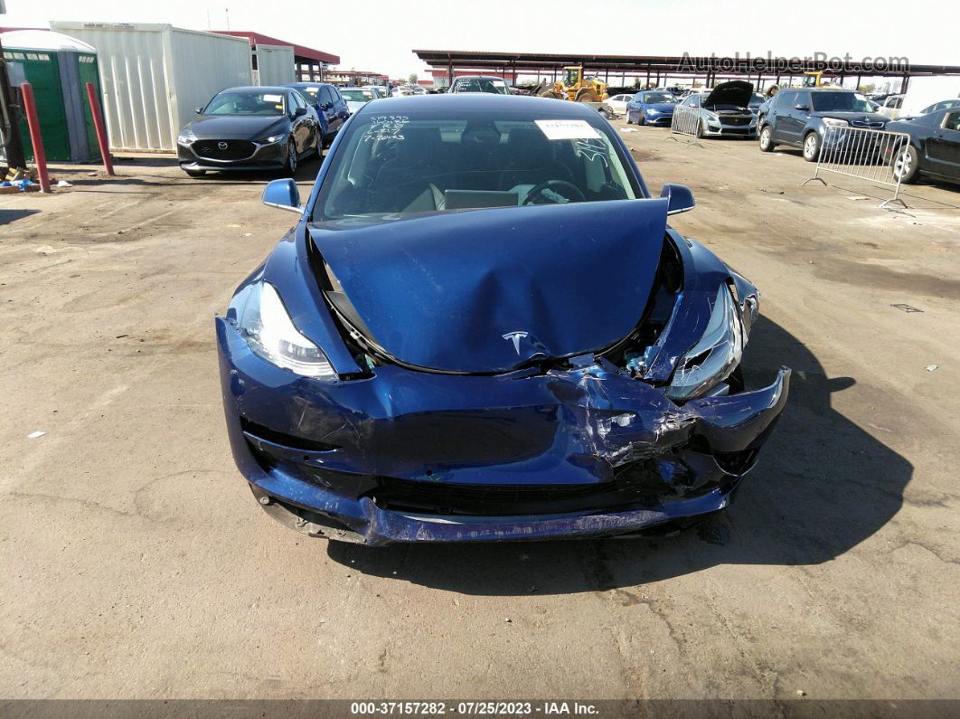 2018 Tesla Model 3 Range Battery Blue vin: 5YJ3E1EA3JF160186