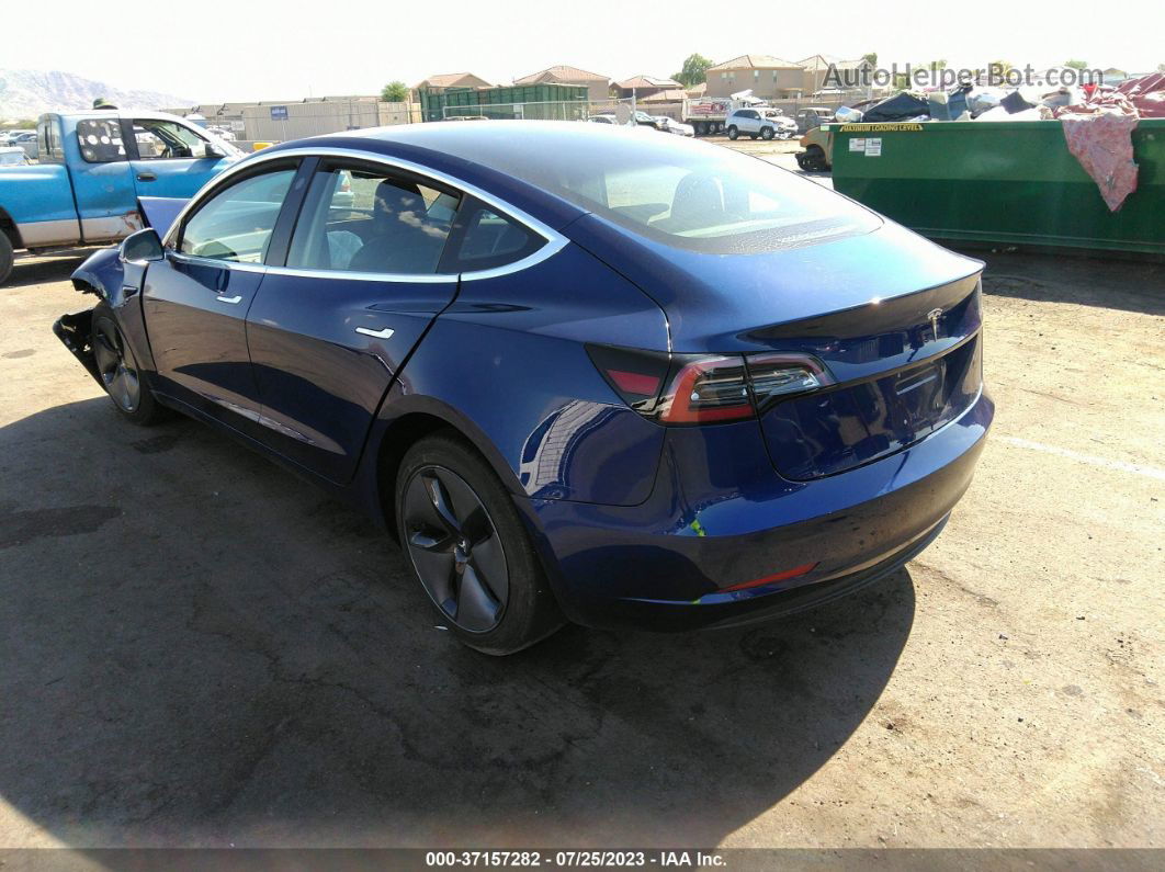 2018 Tesla Model 3 Range Battery Blue vin: 5YJ3E1EA3JF160186