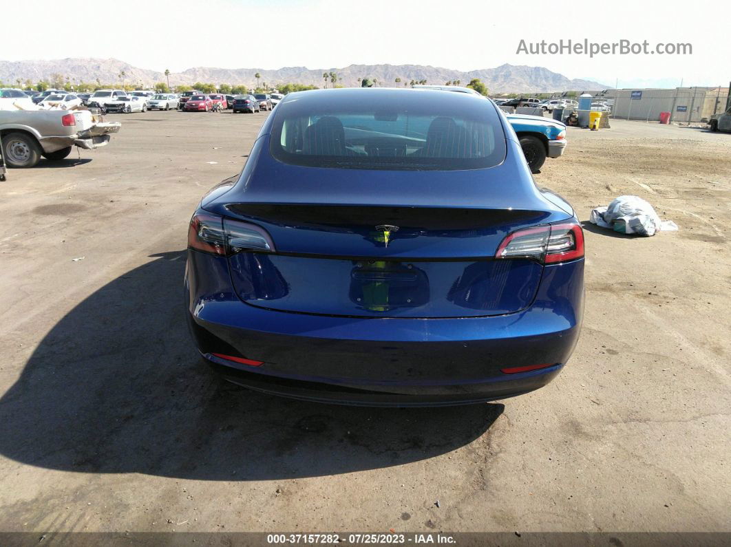 2018 Tesla Model 3 Range Battery Blue vin: 5YJ3E1EA3JF160186