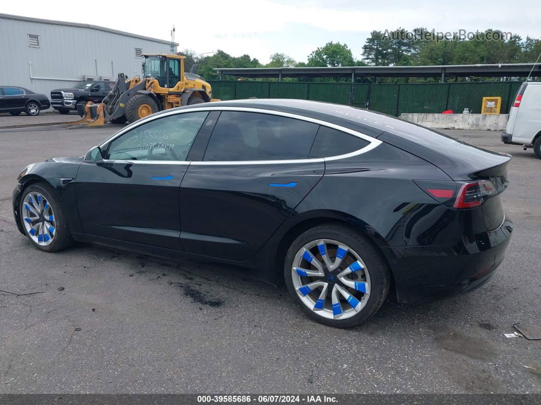 2018 Tesla Model 3 Long Range/mid Range Black vin: 5YJ3E1EA3JF176291