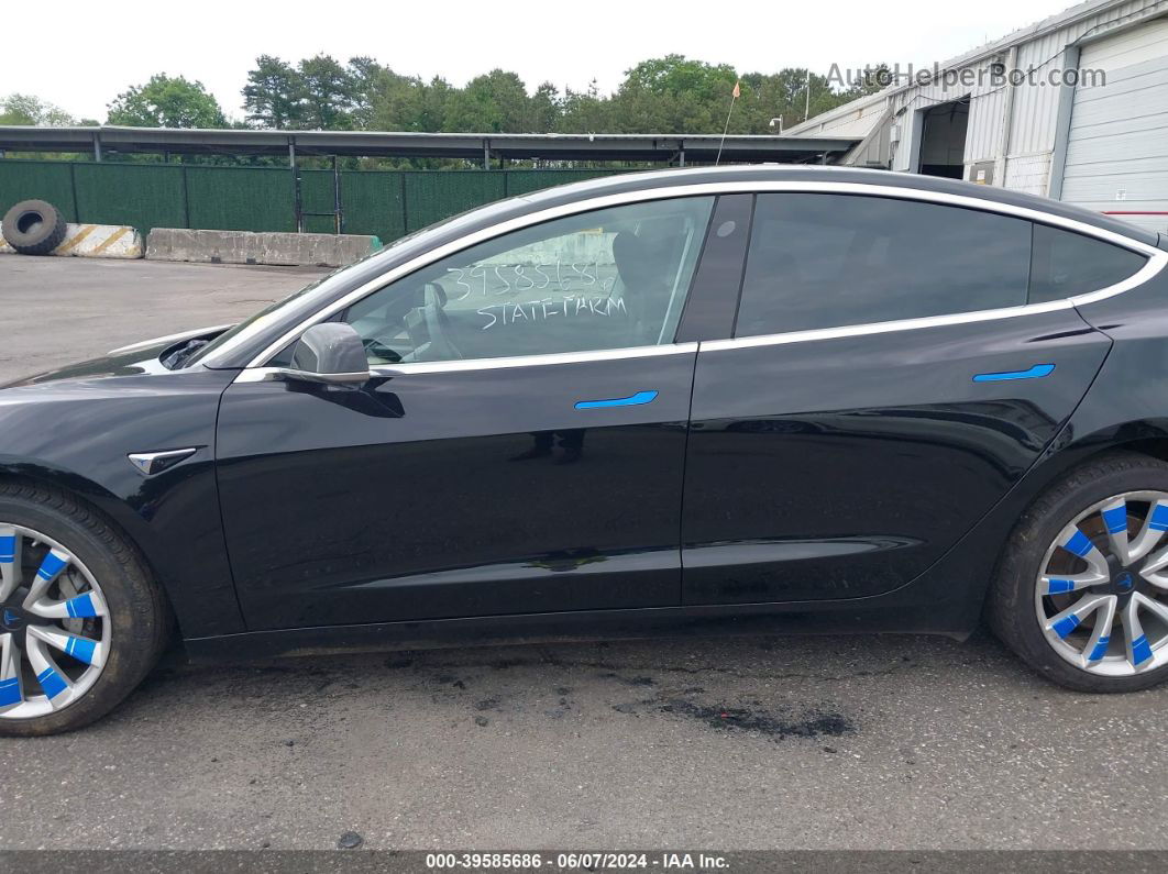 2018 Tesla Model 3 Long Range/mid Range Black vin: 5YJ3E1EA3JF176291