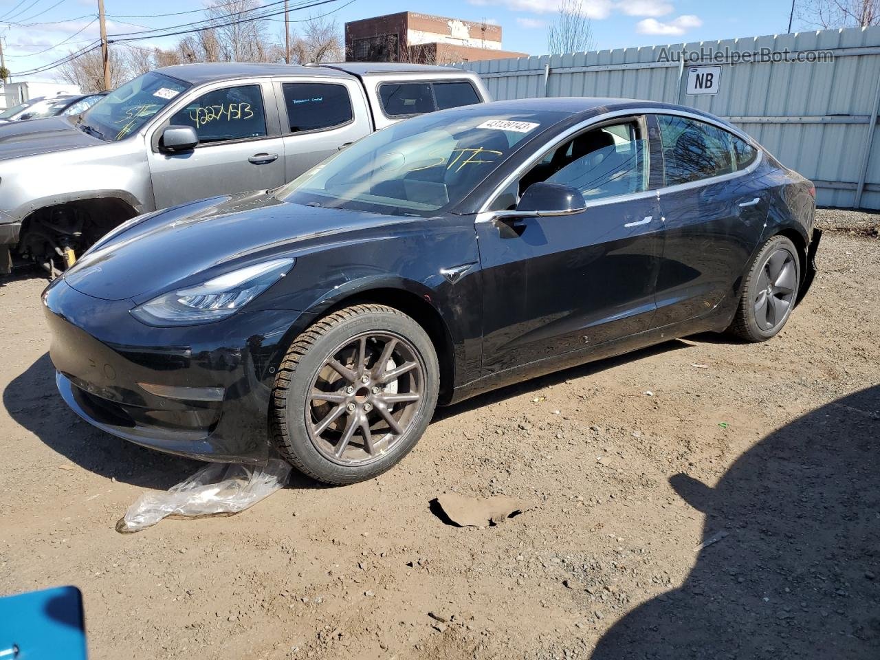 2019 Tesla Model 3  Черный vin: 5YJ3E1EA3KF296724