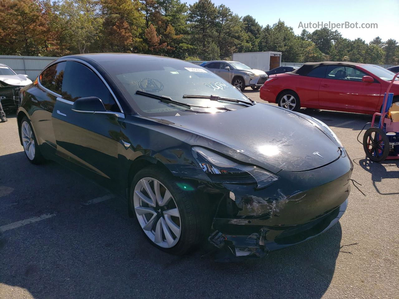 2019 Tesla Model 3  Black vin: 5YJ3E1EA3KF300383