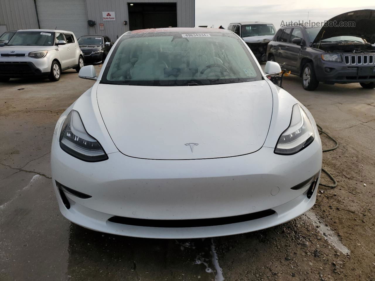 2019 Tesla Model 3  White vin: 5YJ3E1EA3KF302621