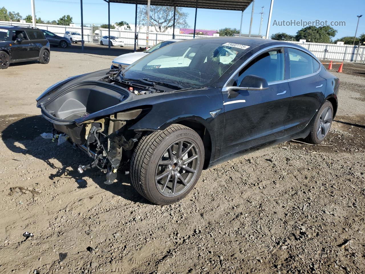 2019 Tesla Model 3  Black vin: 5YJ3E1EA3KF310198