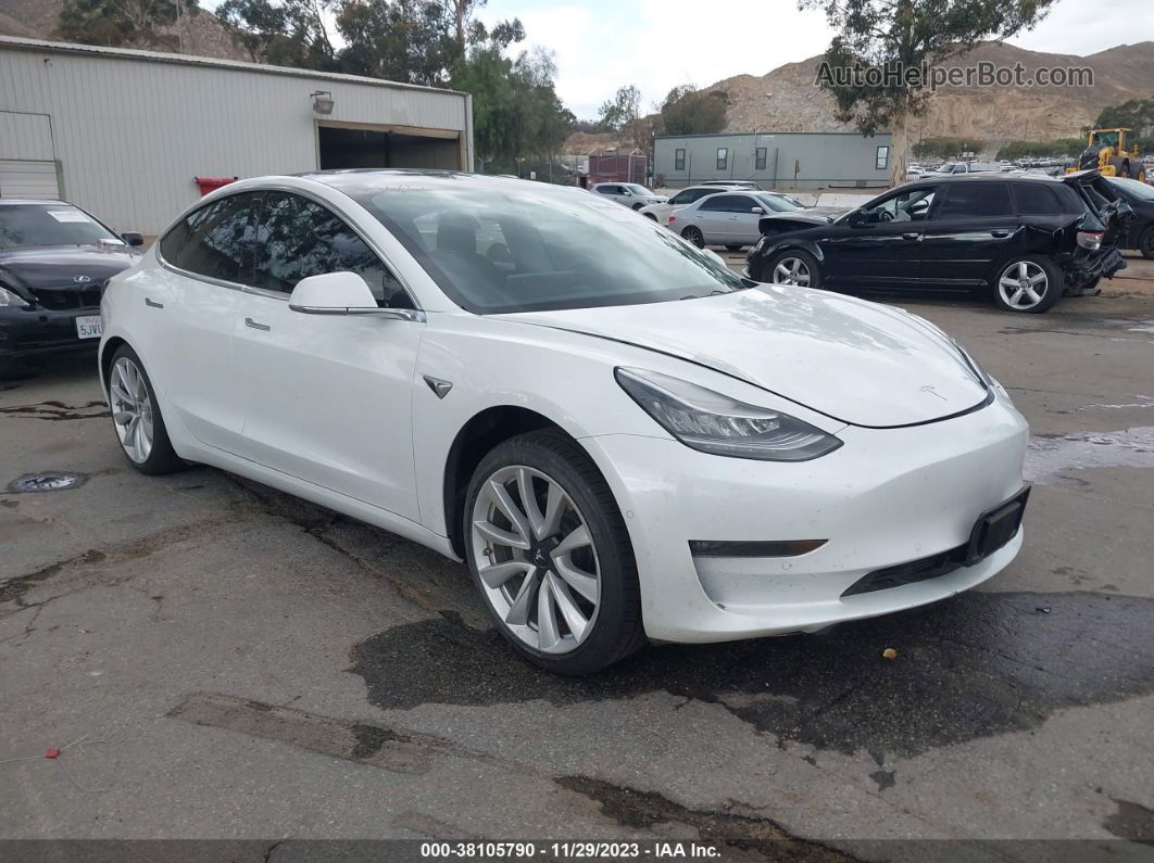 2019 Tesla Model 3 Standard Range/standard Range Plus/long Range/mid Range White vin: 5YJ3E1EA3KF317796