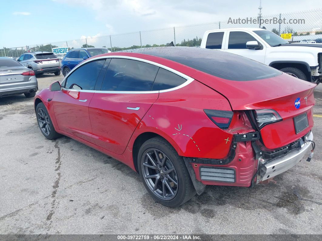 2019 Tesla Model 3   Red vin: 5YJ3E1EA3KF332394