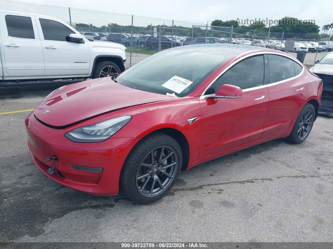 2019 Tesla Model 3   Красный vin: 5YJ3E1EA3KF332394