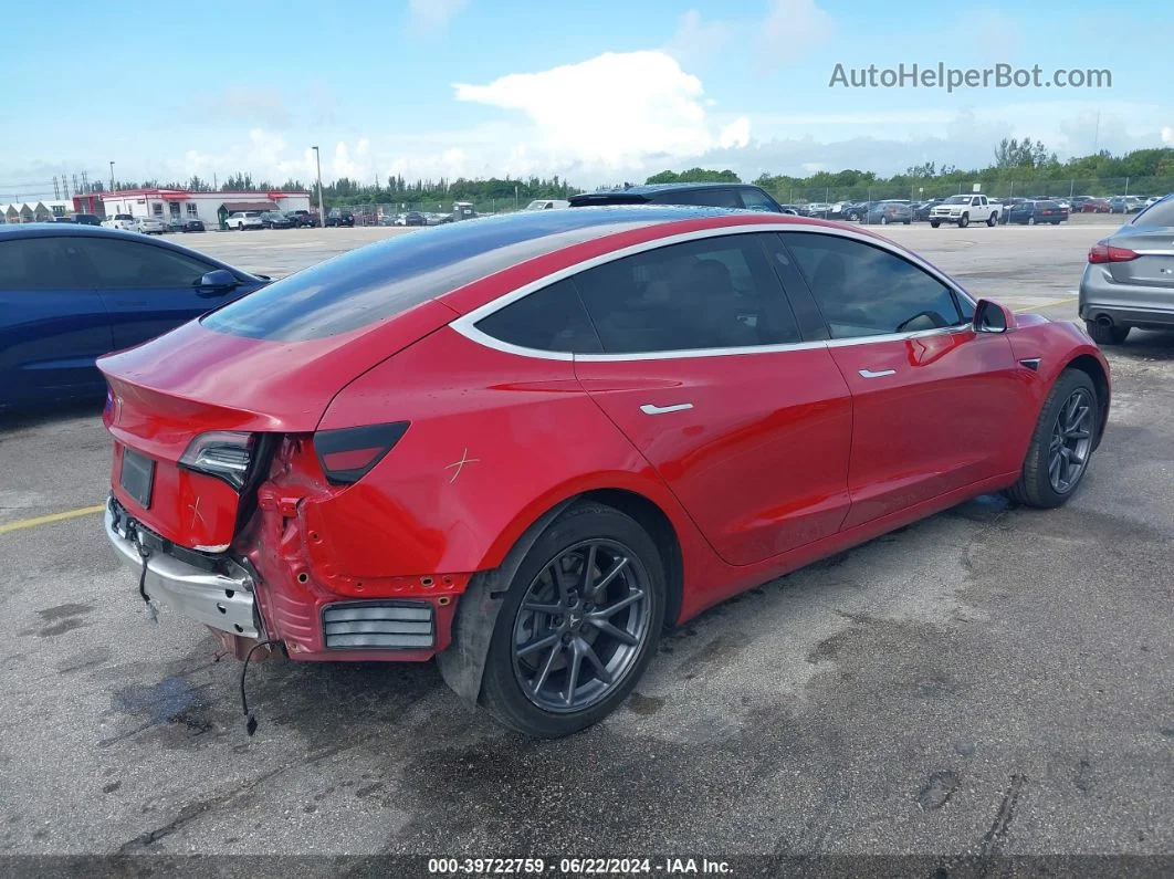 2019 Tesla Model 3   Красный vin: 5YJ3E1EA3KF332394
